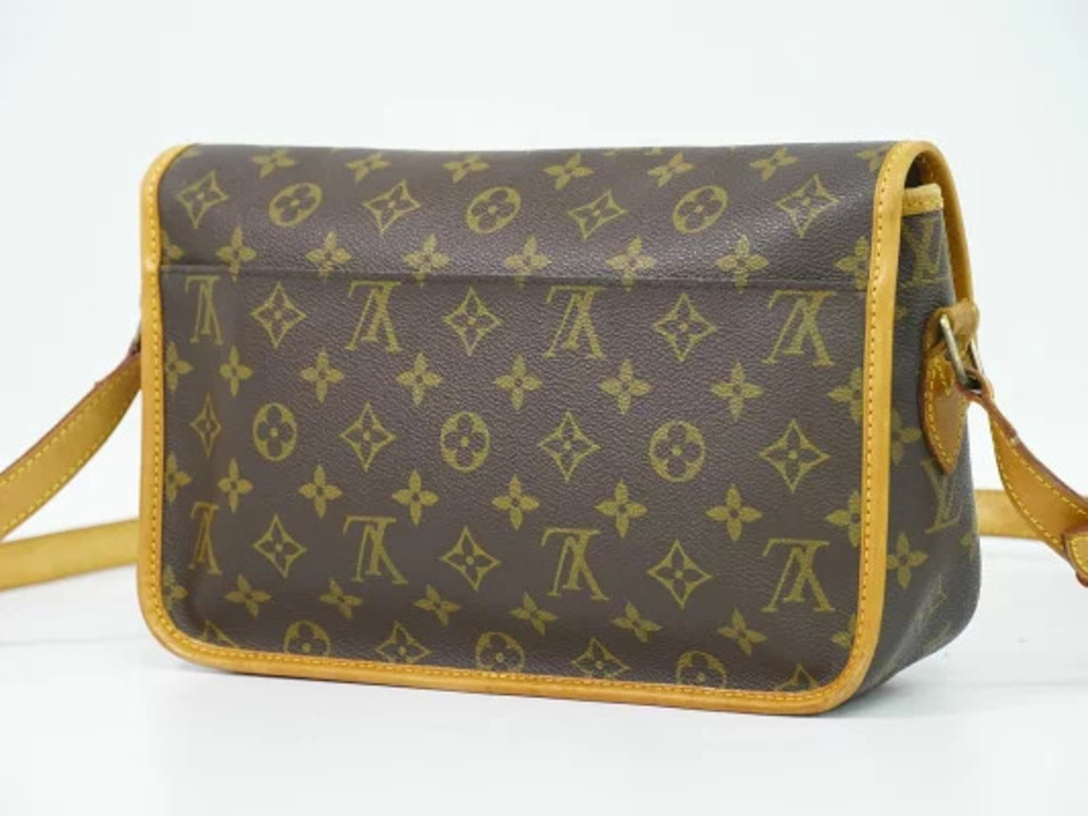 Louis Vuitton LV Gibeciere Pochette Shoulder Bag Leather Brown - Picture 2 of 9
